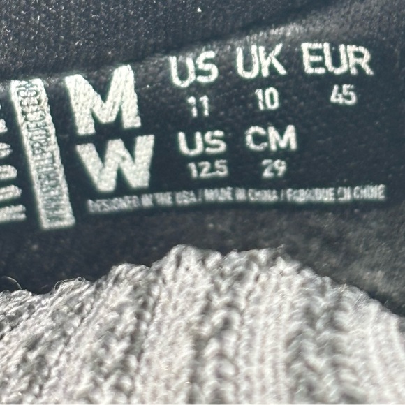 NOBULL Black Knit Sneakers Men Size 11 - Picture 6 of 8